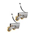 thumbnail image 3 of deevoka 2x Sliding Patio Door Roller Assembly Replacement Professional for Closet Doors Hardware Multifunctional Silent Copper Wheel Double Concave Wheel, 3 of 9