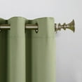 thumbnail image 2 of Sun Zero Seymour Grommet Top Room Darkening Single Window Curtain Panel, Sage Green, 2 of 4