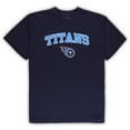 thumbnail image 2 of Men's Concepts Sport Navy/Heather Gray Tennessee Titans Big & Tall Top & Pajama Pants Sleep Set, 2 of 3
