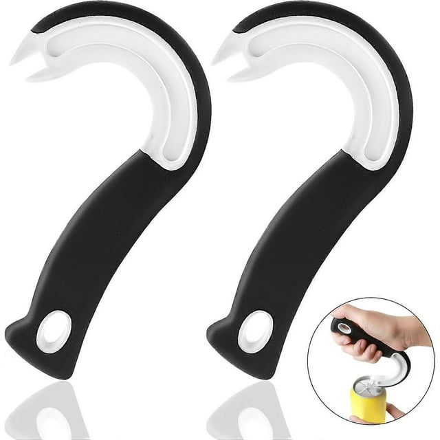 2Pcs Easy Open Ring Pull Can Opener Pull Tab Can Opener Soda Opener Tool for Elderly Children Arthritis Hands