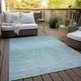 thumbnail image 6 of Addison Rugs Chantille Indoor/Outdoor Transitional Lines Aqua Washable Rectangle Rug, 2'6" x 3'10", 6 of 6