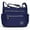 Dark Blue, variant on BadPiggies Women's Waterproof Nylon Crossboby Shoulder Bag Casual Messenger Bag Handbag with Zipper Pockets (Purple)