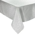 thumbnail image 2 of Violet Linen European Stone Stain Resistant Microfiber Damask Tablecloth - 60" X 120" - White, 2 of 3