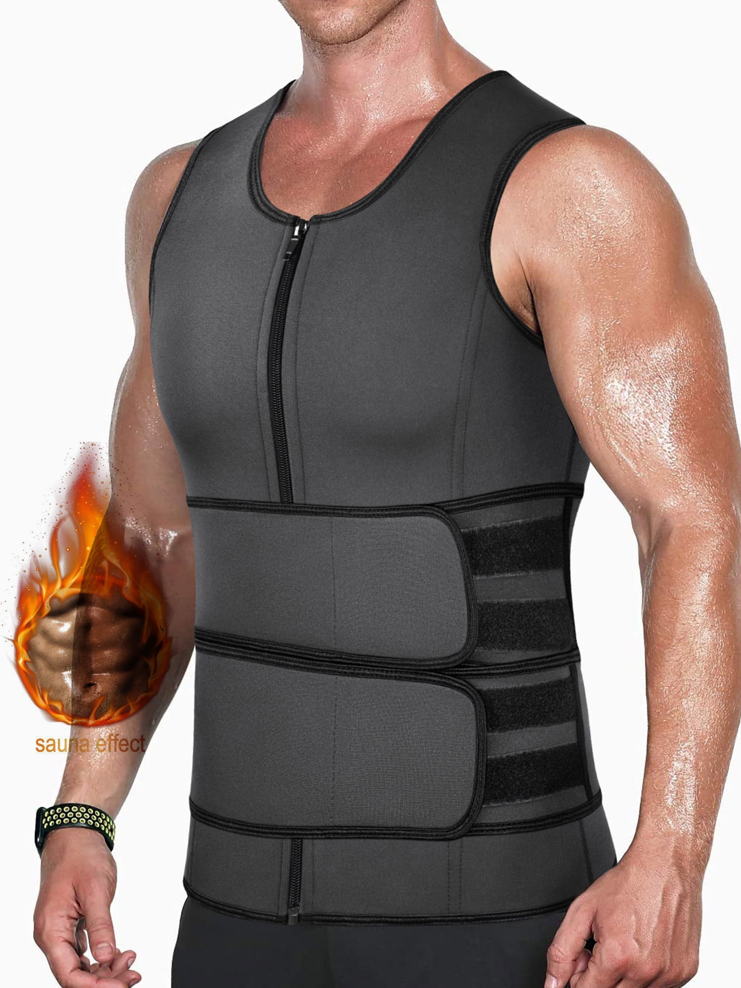 MISS MOLY Neoprene Sauna Suit for Men Workout Waist