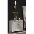 thumbnail image 5 of Cross Glam Champagne Nightstand with Spacious Drawer & Mirror Accents, 5 of 5