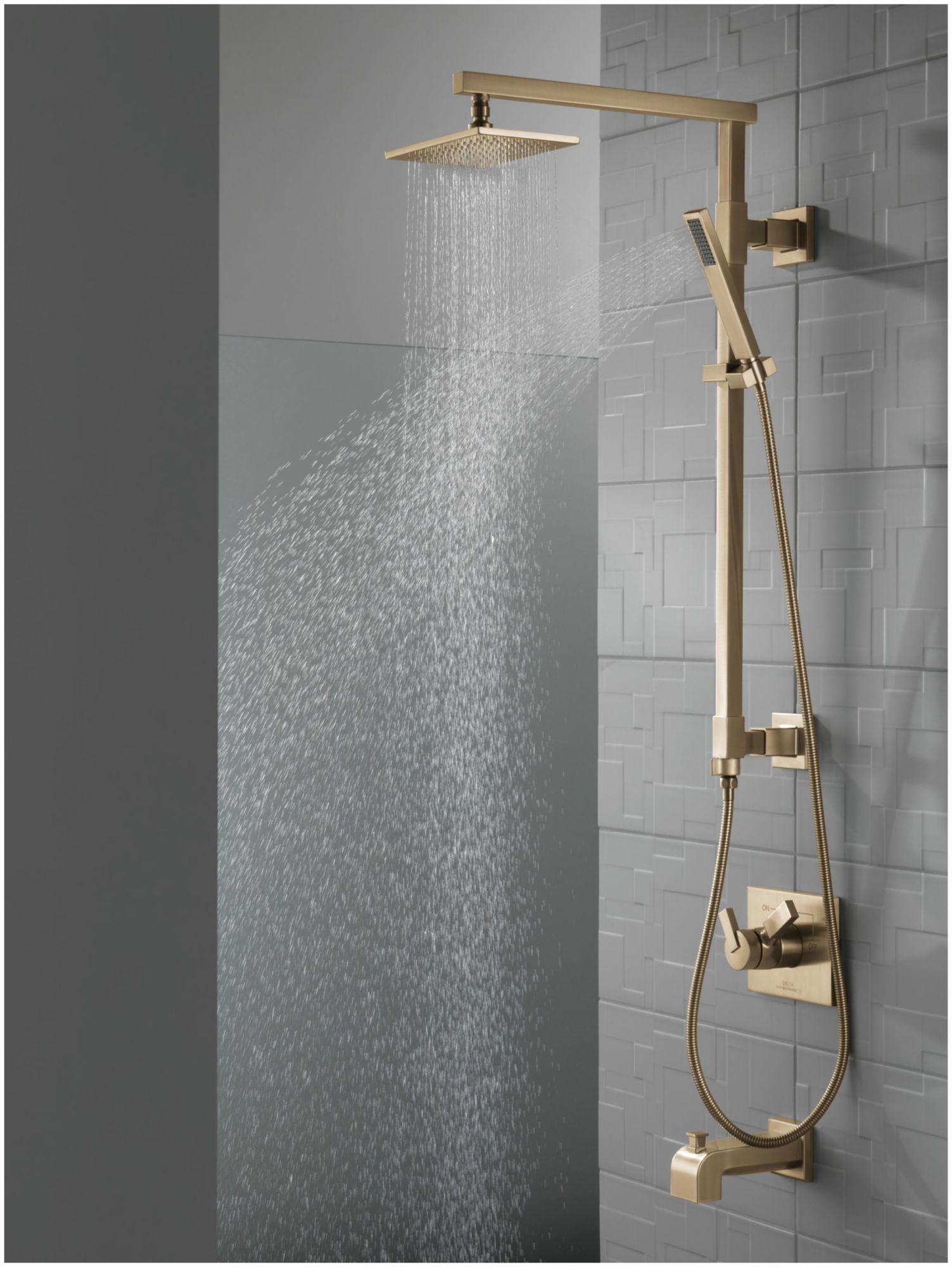 Delta RP62955KSPR 2.5 GPM Universal Rain Shower Head - Lumicoat Black Stainless