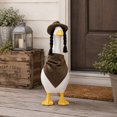 thumbnail image 5 of Sruoe Porch Goose Outfits with Wig Hat, 23 Inch Porch Goose Clothes, Goose Clothes Dress, Duck Sculpture Clothes for Lawn Statue Cement Statue Yard Patio Party Decoration, 5 of 6