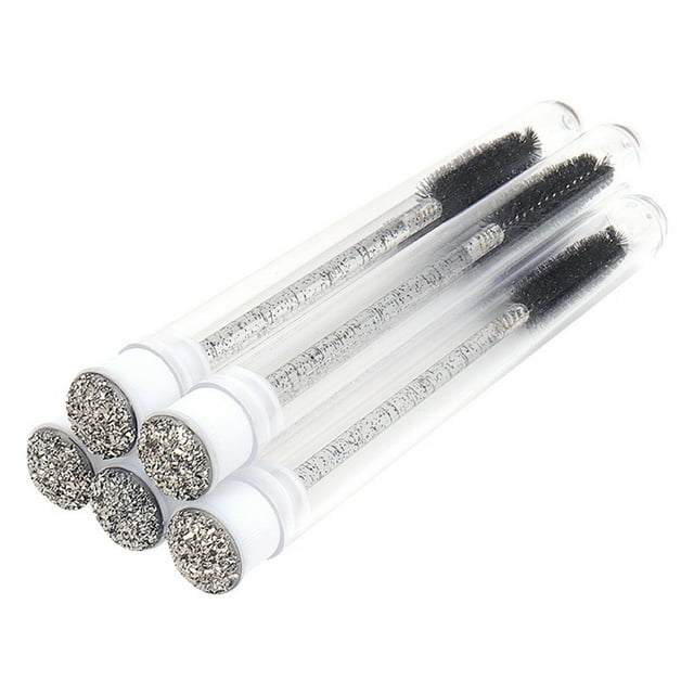 Unatoiry 5 Pieces Eyelash Brush Dustproof Single Use Eyebrow Brushes Makeup Tool Dark Black Type 1