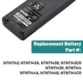 thumbnail image 5 of 7.5V 1800mAh NTN7143C Battery NTN7144CR [2025 New Version] for Motorola GP1200 GP2010 HT1000 NTN7143A NTN7143B NTN7144A NTN7144B NTN7144C MTX8000 MTX9000 MT2000 MTS2000 Battery with Belt Clip, 5 of 9