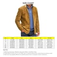 thumbnail image 4 of Men Lapel Jacket Casual Single Breasted Solid Color Comfortable Long Sleeve Coat for Cold Weather Brown M, 4 of 5