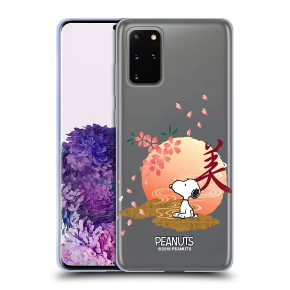 Head Case Designs Officially Licensed Peanuts Oriental Snoopy Sakura Soft Gel Case Compatible with Samsung Galaxy S20+ / S20+ 5G