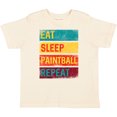 thumbnail image 3 of Inktastic Eat Sleep Paintball Repeat Boys or Girls Toddler T-Shirt, 3 of 5