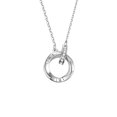 thumbnail image 1 of Noria S925 Accesorios de plata esterlina Joyas de circón de nicho de lujo ligero Collar de pareja Mobius para mujer Combinación completa, 1 of 5