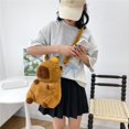 thumbnail image 2 of Mochila de Felpa de Capibara, Bolso de Piel de Muñeco de Peluche Kawaii A , Bolso para Niños, Bolso de Hombro, Minimochila, 2 of 8