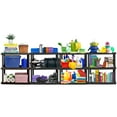 thumbnail image 7 of Hyper Tough Plastic Storage Shelves Garage Shelving Unit 3-Tier Black 450 lb Total Capacity, 7 of 7