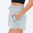 thumbnail image 2 of JIKNTTR Womens Jean Shorts Running Shorts Workout Elastic Waist Athletic Yoga Pants Sports Pants Womens Sweat Shorts, 2 of 9