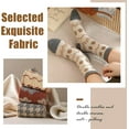 thumbnail image 5 of 5 Pairs Women's Vintage Wool Socks, Super Cozy Thick Winter Hiking Crew Socks, 5 of 7