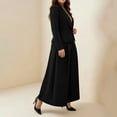 thumbnail image 7 of BODOAO Women's Dressy Pant Suit Mesh Sheer Sleeve Ruffle Blazer and Wide Leg Pants Set, Casual Work Office Business Party Matching Pantsuit Outfit for Meetings and Events Black 4XL, 7 of 7