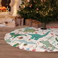 thumbnail image 6 of Cute Christmas Dinosaur Christmas Tree Skirt Funny Tree Mat for Farmhouse Xmas Holiday Party Decorations Indoor Outdoor 36 Inch, 6 of 6
