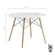 thumbnail image 2 of Mesa Eames Redonda 80 CM Blanca con Madera, 2 of 7
