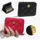 thumbnail image 1 of 2pzs Tarjetero Mujer Acordeón Cartera Anti Rfid Modelo Negro y Rojo, 1 of 4