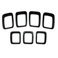 thumbnail image 1 of Insertos de malla de rejilla delantera negra para automóvil Kit de molduras de anillos para Compass MP 2017 2018 2019 2020, 1 of 5