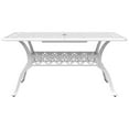 thumbnail image 3 of vidaXL Garden Table White 150x90x72 cm Cast Aluminium, 3 of 5