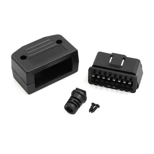 Equipo De Protector De Enchufe De Adaptador Macho Conector De Diagnóstico De GPS DC 12V OBD2 16 Pines