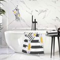 thumbnail image 5 of Coolnut Beautiful Striped Daisy Bath Towels with 1 Washcloth, 27"x54" + 12"x12"100% Cotton Bathroom Towels Set, Ultra Absorbent and Super Soft Bath Towel for Hotel, Home, 5 of 6