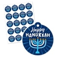 thumbnail image 2 of Big Dot of Happiness Hanukkah Menorah - Chanukah Holiday Party To and From Favor Gift Tags (Set of 20), 2 of 4