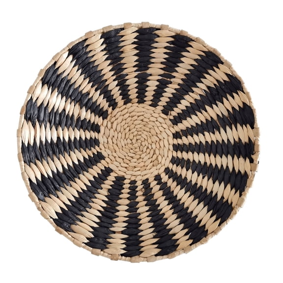 ERDOUY Boho Wall Basket ,Seagrass Rattan Wicker Boho Wall Decor, Eco-Friendly Round Wall Art for Farmhouse Bedroom Living Room Display Table Settings Kitchen Home (Style P)