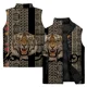 thumbnail image 3 of Chaleco sin mangas cómodo y elegante para hombre Chaquetas de invierno con estampado de leopardo modernas y versátiles para hombre Chaleco cortavientos, 3 of 5