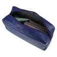 thumbnail image 6 of Unique Bargains 1 Pcs Portable Makeup Bag Toiletry Bag Cosmetic Organizer for Travel Leather Blue, 6 of 7
