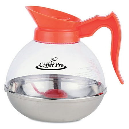

Coffee Pro-1PK Unbreakable Decaffeinated Coffee Decanter 12-cup Stainless Steel-polycarbonate