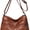 Brown, variant on Fashion Crossbody Bag For Women Shoulder Bag Soft PU Leather Handbags Purses Multi Pocket Hobo Tote Bag