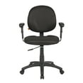 thumbnail image 6 of Boss Office Products Fabric Upholstered Wide Seat Office Swivel Chair with Arms in Black, 6 of 9