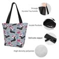 thumbnail image 4 of Balery Christmas Hat Dachshund Bolsa de Hombro con Diseño, Bolsa Grande y Duradera, Bolsa Versátil para Compras, 4 of 6