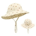 thumbnail image 6 of Gubotare Baby Sun Hat Boy Cute Kids Sun Hat for Girls Mesh Bucket Hat Toddler UV Protection Beach Hat Kids Fishing Hat for Girls (K,Size 12-24 Months), 6 of 7