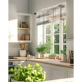 thumbnail image 3 of Valances for Windows Valance Rod Pocket Light Filtering Short Window Treatments Curtains for Kitchen Bathroom Living Room Bedroom, 1 Panel, 42 x 18 Inch, 3 of 7