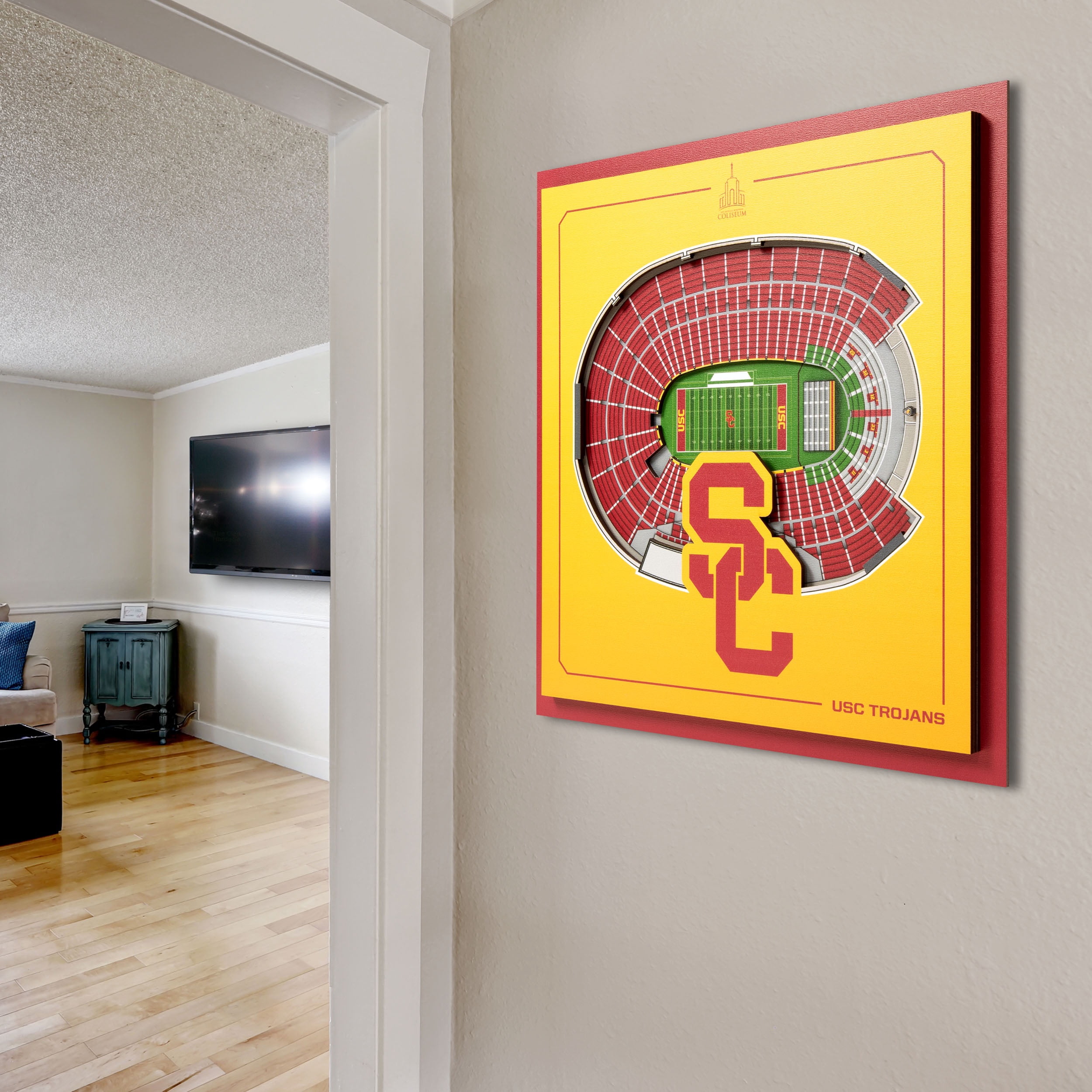 YouTheFan NCAA USC Trojans Stadium Series 3D Wall Art