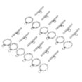 thumbnail image 4 of Fermoirs à Bascule Ronds en Acier Inoxydable pour Fabrication de Colliers Couleur Acier, 4 of 14