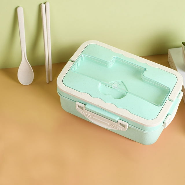 Chariot de Cuisine Roulant, Boîte à Lunch Portable avec Couvercle et Tasse / Rangement Alimentaire Étanche en Plastique ABS / Conteneur de Préparation de Repas Compact pour Maison Bureau Ou Campus Akmoler / Pvc, comme Montré