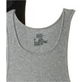 Hanesbrands Inc 392DP2XL Mens Tank TeeShirt Gray & Black, XL