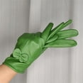 thumbnail image 2 of Women Leather Gloves Winter Warm Real Lambskin Fleece Lined Driving Gloves, 2 of 12
