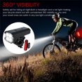thumbnail image 2 of Juego De 4 Luces Led Para Bicicleta 1500Lm Faro Delantero Y Luz Trasera Para Bicicleta Con Batería De 5200Mah 7 Modos De Iluminación Ipx5 Luz De Seguridad Trasera Delantera Impermeable Para Bicicleta Muyoka Hogar, 2 of 6