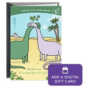 Hallmark Gift Card Greeting Funny Anniversary Card for Husband, Wife, Couple (Hugging Dinosaurs)