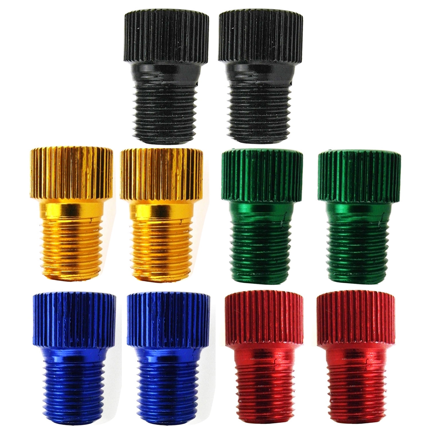 10pcs Standard Presta to Schrader Valve Converter Car Cycle Tyre Tires Adapter
