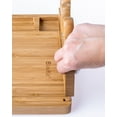 thumbnail image 4 of BlauKe® Bamboo Cheese Board and Knife Set 14x11 inch – Wood Cheese Cutting Board, Serving Tray Platter, Charcuterie Board Set with 4 Cheese Knives, 4 of 16