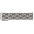 thumbnail image 3 of Ambesonne Geometric Fabric by the Yard Upholstery, Monochrome Vertical Art, 3 Yards, Dark Grey White, 3 of 5