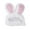 white, variant on JoyMoreHome Cute Costume Bunny Rabbit Hat with Ears for Cats & Small Dogs, Pet Party Costume Pet Accessory Headwear